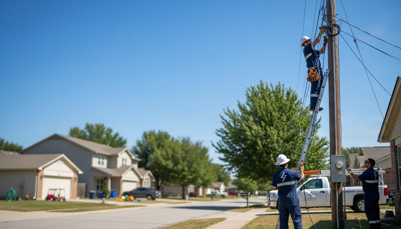 Residential electrician providing installation services in Irene, SD